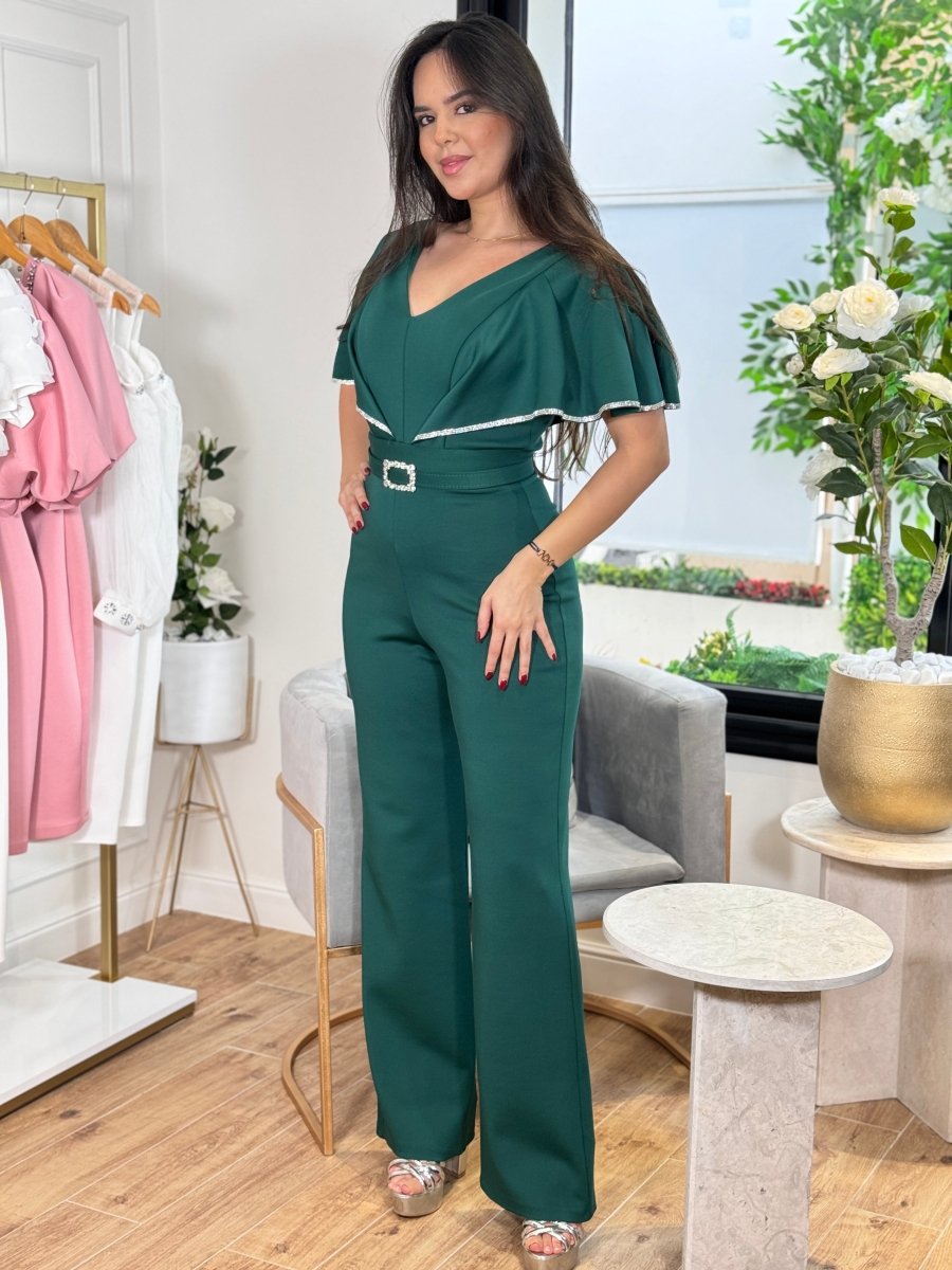 ALIX: Combinaison Élégante Drapée - Aube Couture