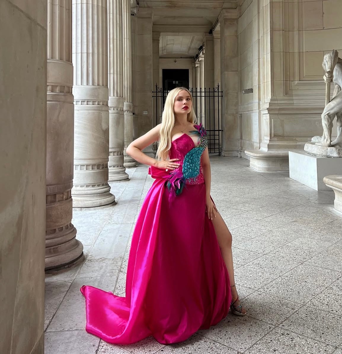 ÂME SAUVAGE: Robe couture broderies - Aube Couture