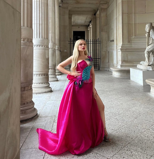 ÂME SAUVAGE: Robe couture broderies - Aube Couture