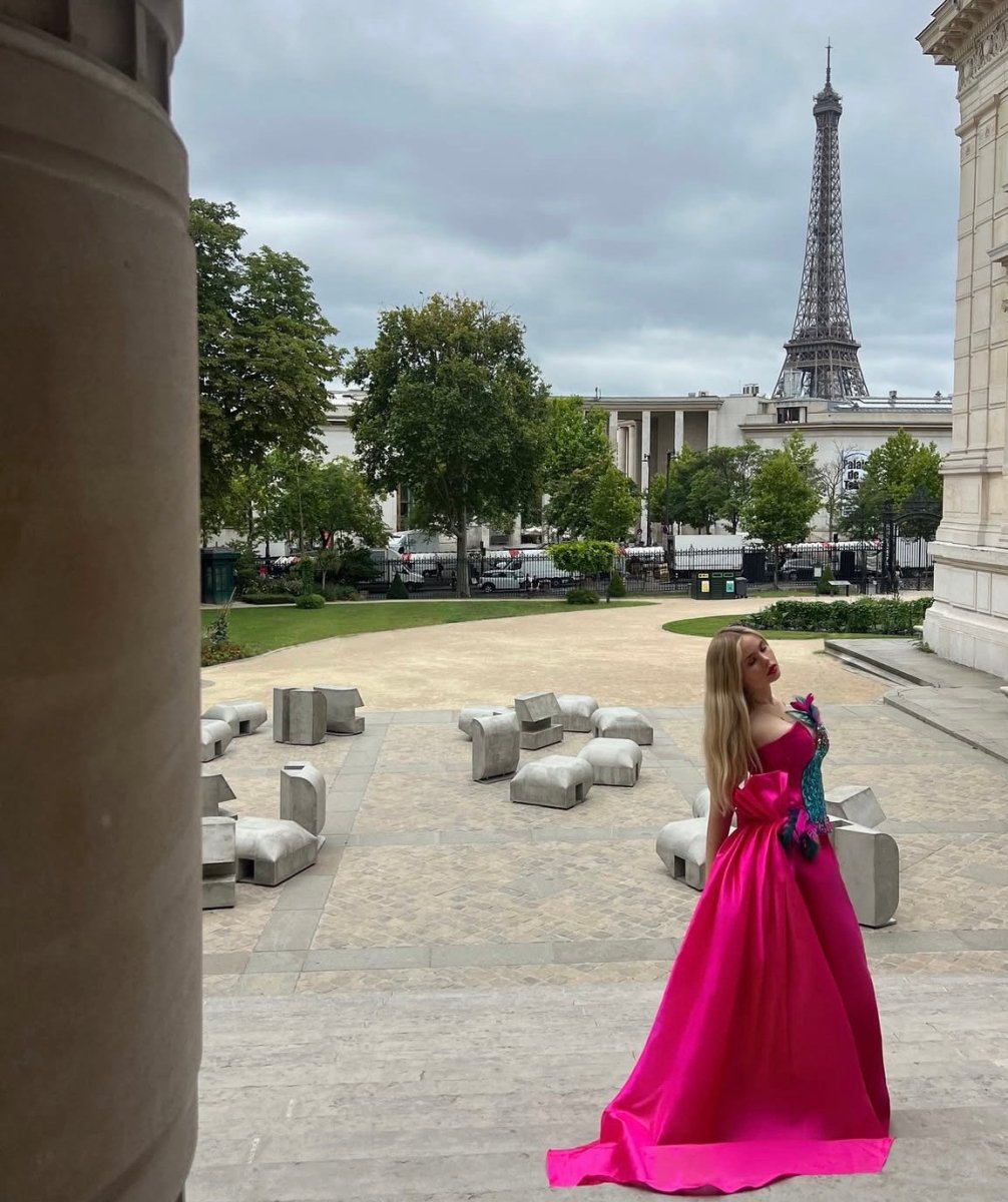 ÂME SAUVAGE: Robe couture broderies - Aube Couture