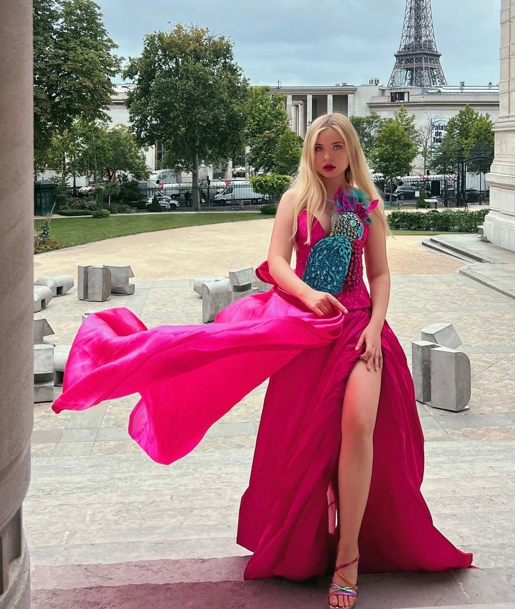 ÂME SAUVAGE: Robe couture broderies - Aube Couture