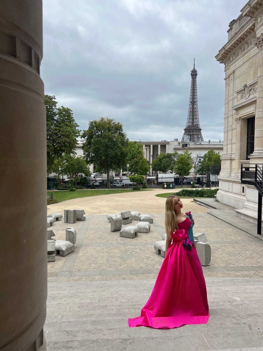ÂME SAUVAGE: Robe couture broderies - Aube Couture
