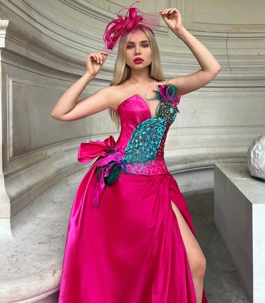 ÂME SAUVAGE: Robe couture broderies - Aube Couture